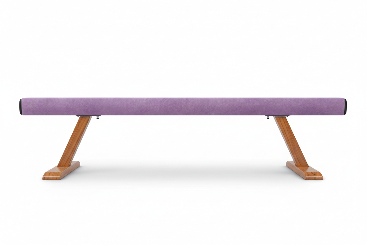 Pro-Level 8ft Adjustable Folding Balance Beam with High-Density Suede Grip